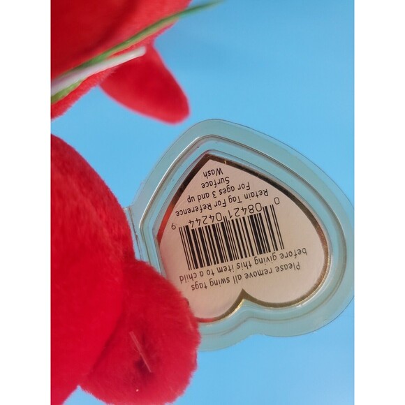 Ty  Beanie Baby Osito Red Teddy Bear Bean Bag Plush Retired Vintage - Picture 4 of 8